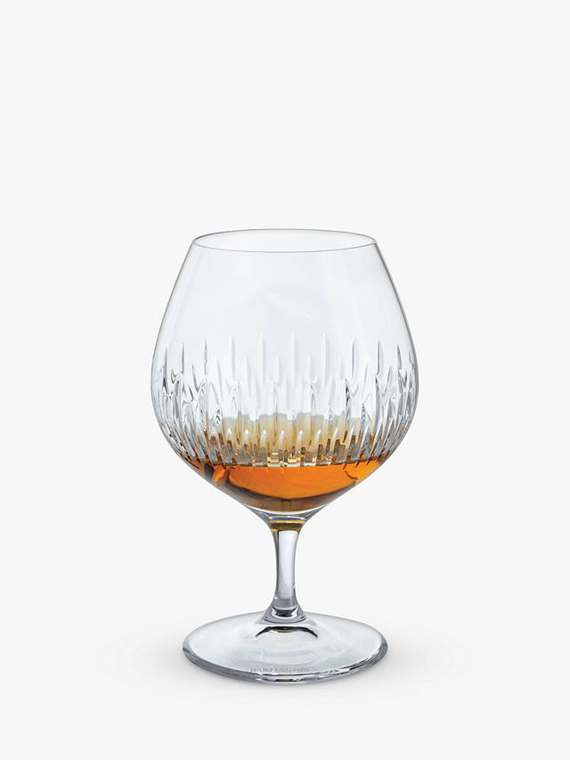 Dartington Crystal Limelight Cut Glass Brandy Glasses, 400ml, Set of 2, Clear