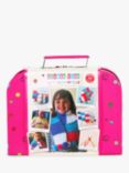 Buttonbag Pom Pom Scarf Suitcase Knitting Kit