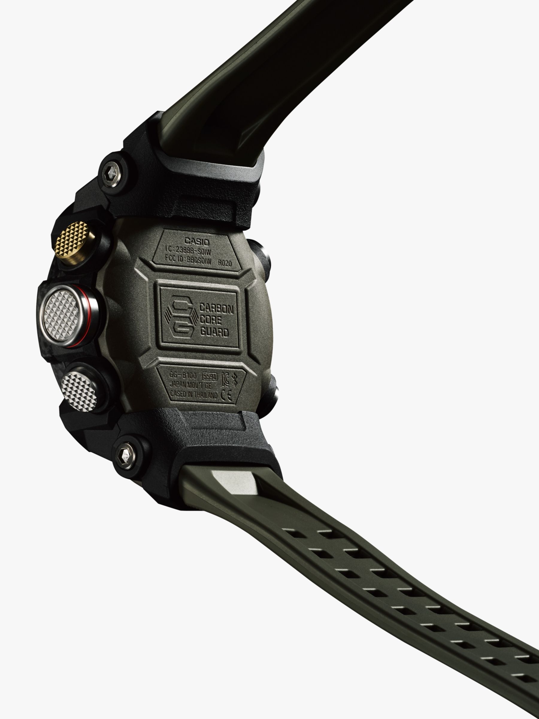 G-Shock Men's Master of G Mudmaster Bluetooth Day Resin Strap Watch, Green/Black GG-B100-1A3ER