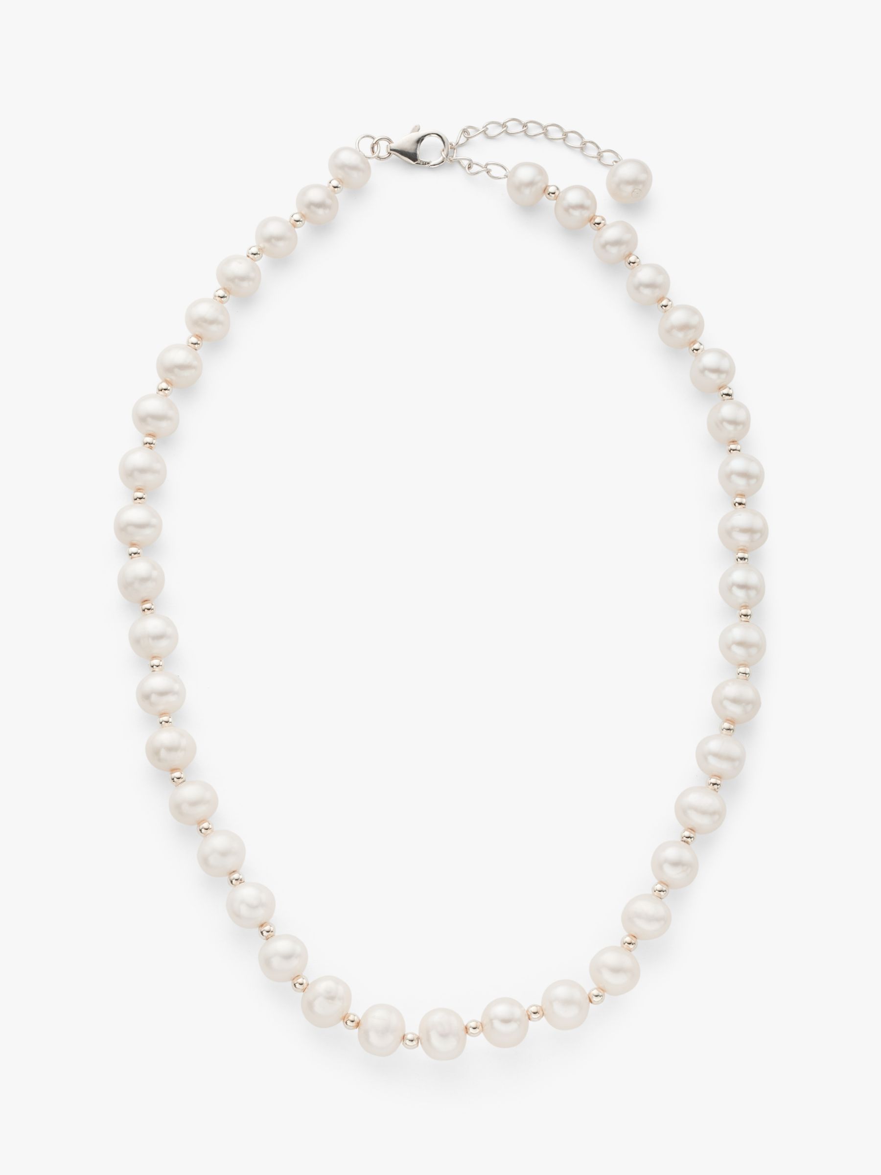 Lido Freshwater Pearl Necklace, White at John Lewis & Partners