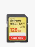 SanDisk Extreme UHS-I, SD Card, up to 150MB/s Read Speed, 128GB