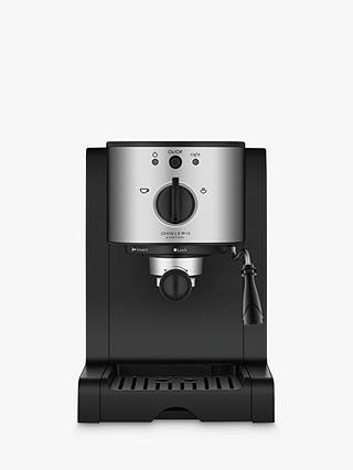 John Lewis Pump Espresso Coffee Machine, Stainless Steel