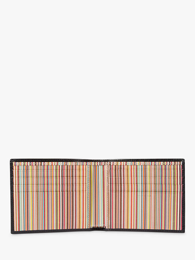 Paul Smith Interior Signature Stripe Leather Wallet, Black