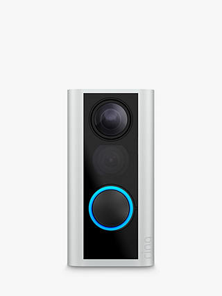 Ring Smart Door View Cam with Built-in Wi-Fi & Camera, Black with Satin Nickel