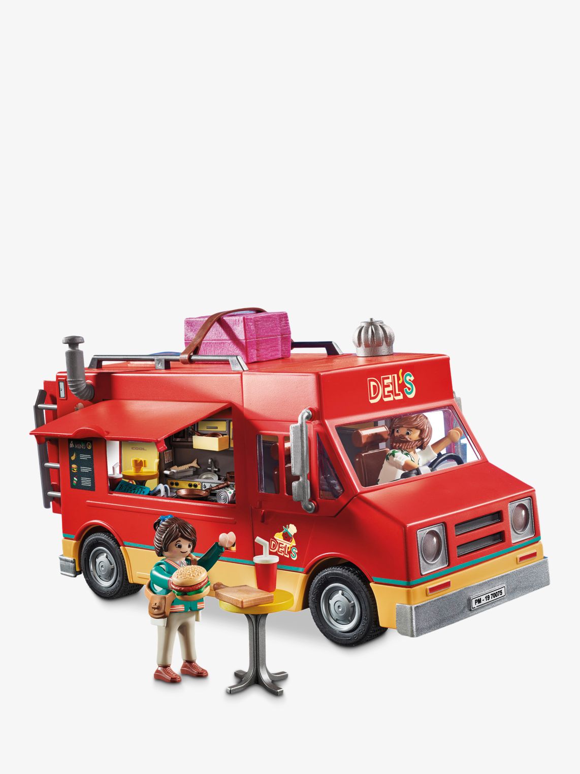 playmobil the movie del's food truck