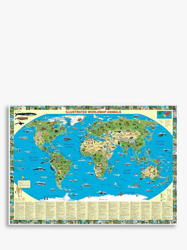 National Geographic Animals of the World Map
