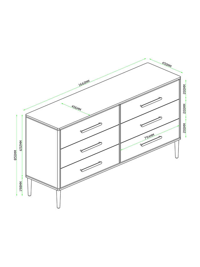 Partners Show Wood 6 Drawer Chest, Homestar Finch 6 Drawer Dresser Assembly Manual