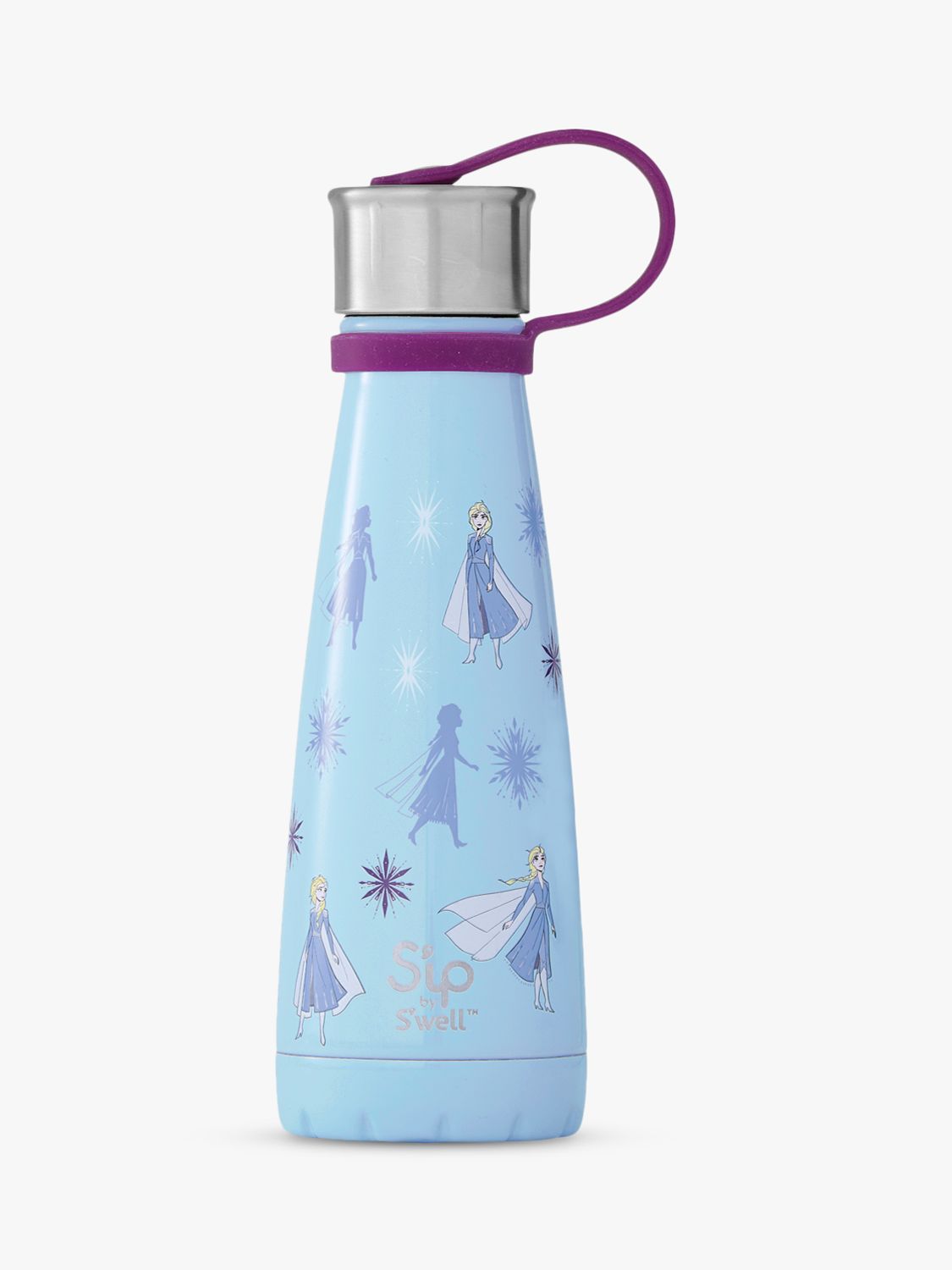 S'ip by S'well Disney Frozen Elsa Vacuum Insulated Drinks Bottle, 295ml, Blue