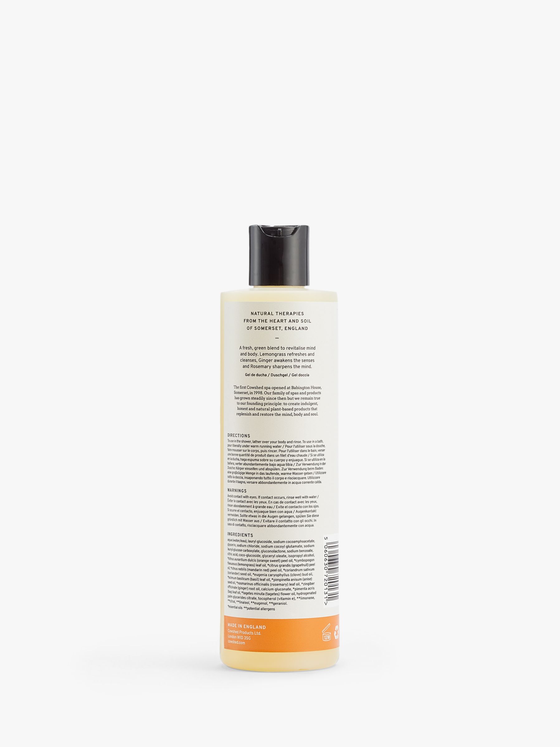 Cowshed Active Invigorating Bath & Shower Gel, 300ml 2