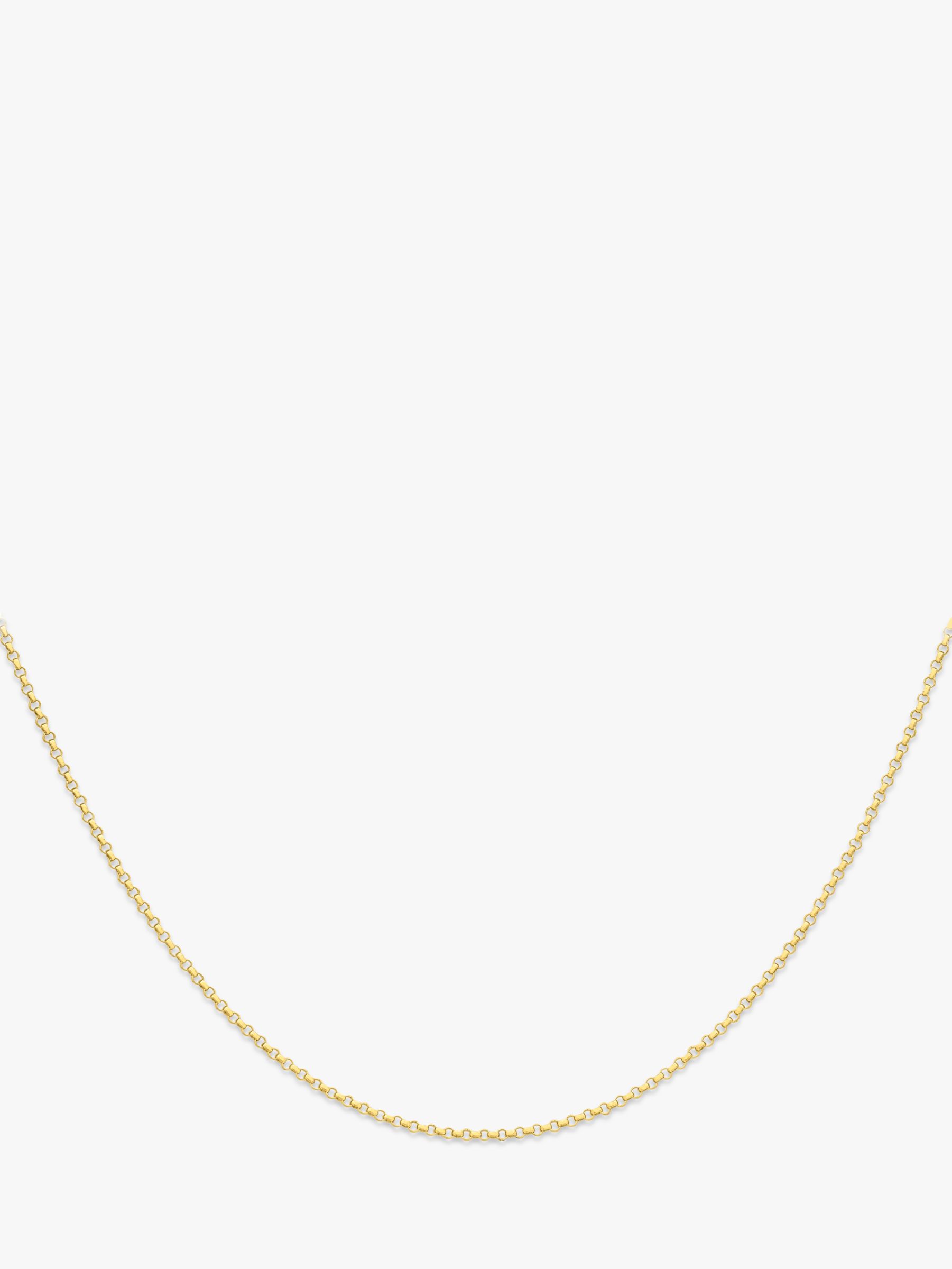 IBB 18ct Gold Belcher Chain Necklace, Gold