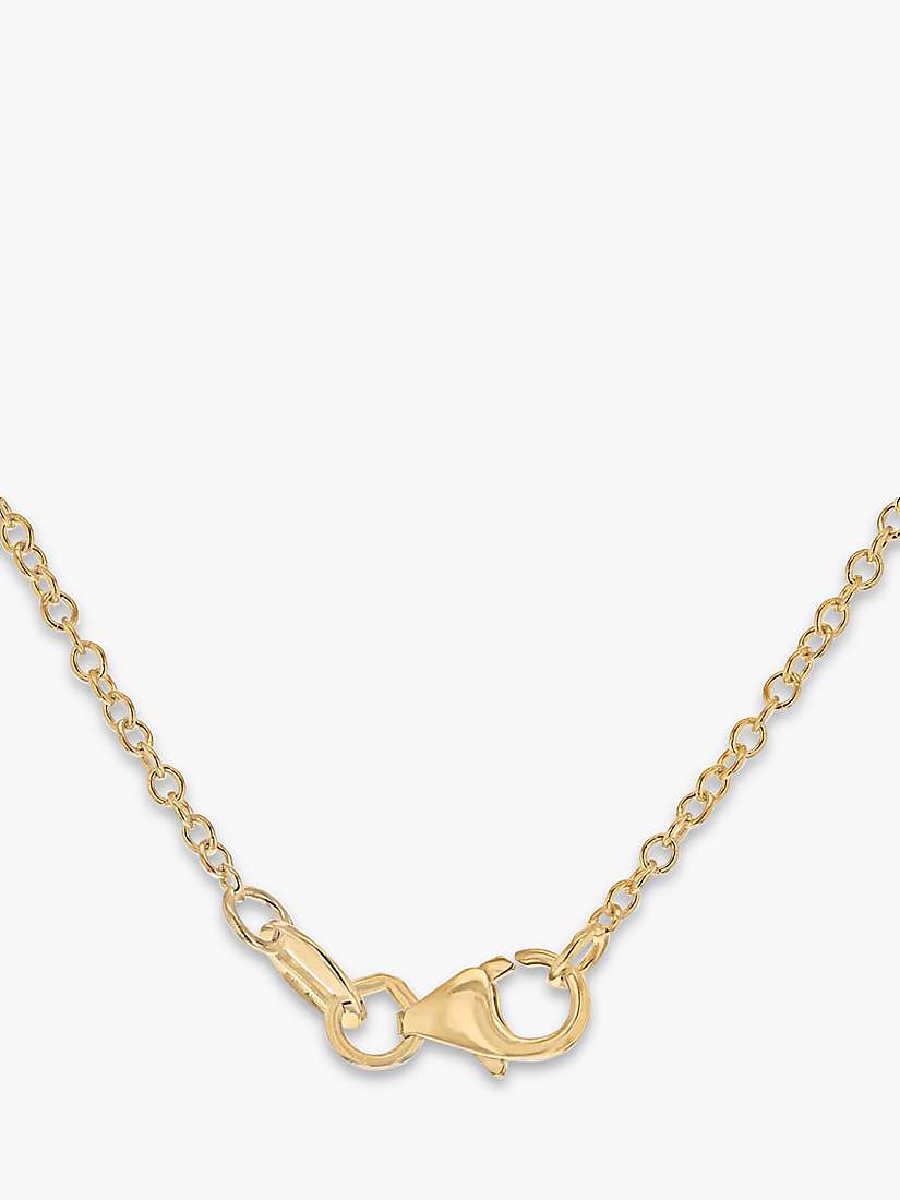 Buy IBB 9ct Gold Linked Ring Pendant Necklace, Gold Online at johnlewis.com