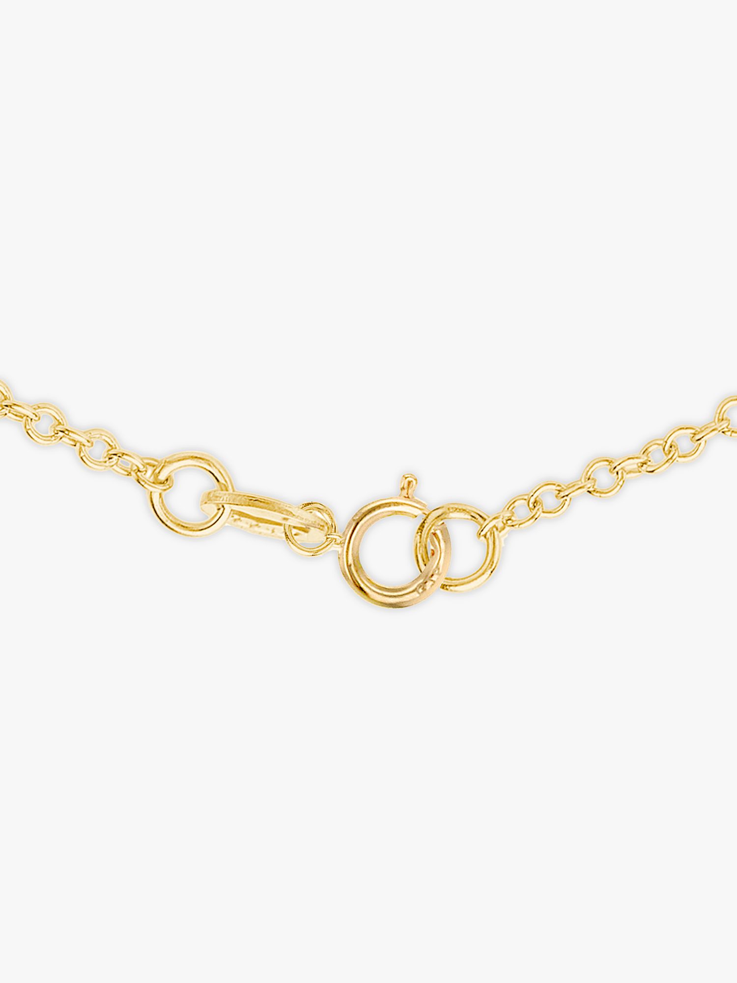 Buy IBB 18ct Gold Trace Chain Necklace, Gold Online at johnlewis.com