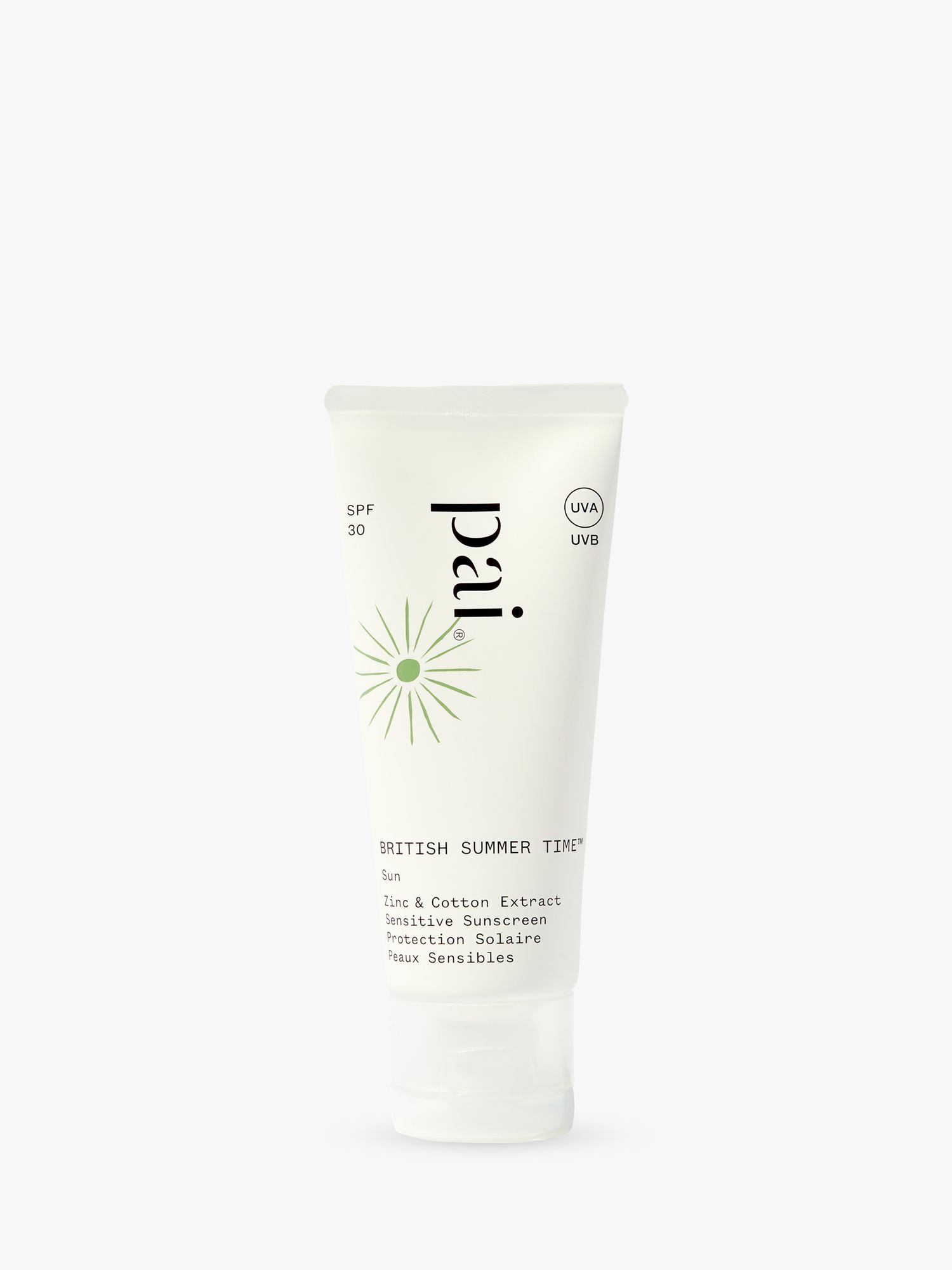 Pai British Summer Time, Zinc & Cotton Extract SPF30 Sensitive Sunscreen, 40ml