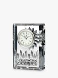 Waterford Crystal Lismore Cut Glass Mantel Clock, Small