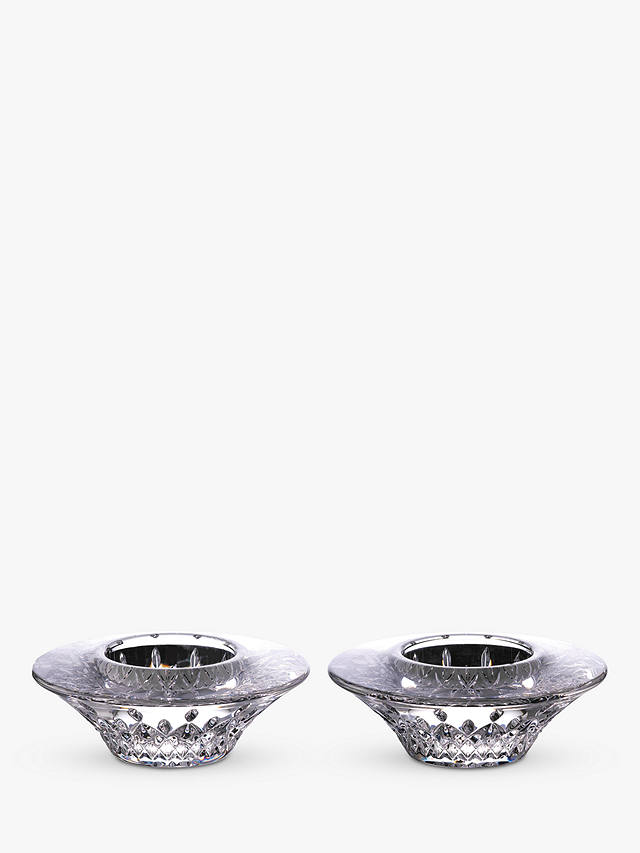 Waterford Crystal Lismore Cut Glass Votive Candle Holders, Set of 2