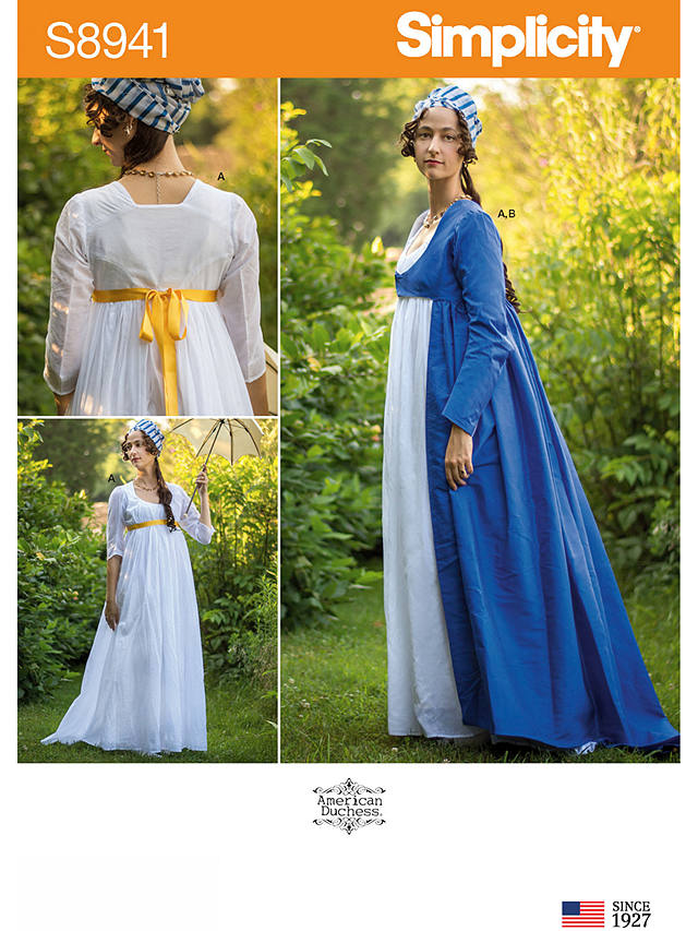 Simplicity Women's Costume Dress Sewing Pattern, 8941, H5