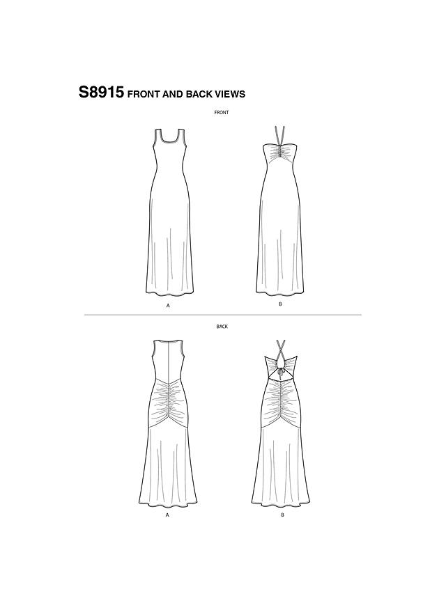 Simplicity Women's Mimi G Style Fitted Maxi Dress Sewing Pattern, 8915, AA
