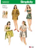 Simplicity Women's Vintage Beachwear Sewing Pattern, 8932