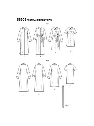 Simplicity Women's Dress Sewing Pattern, 8908, H5