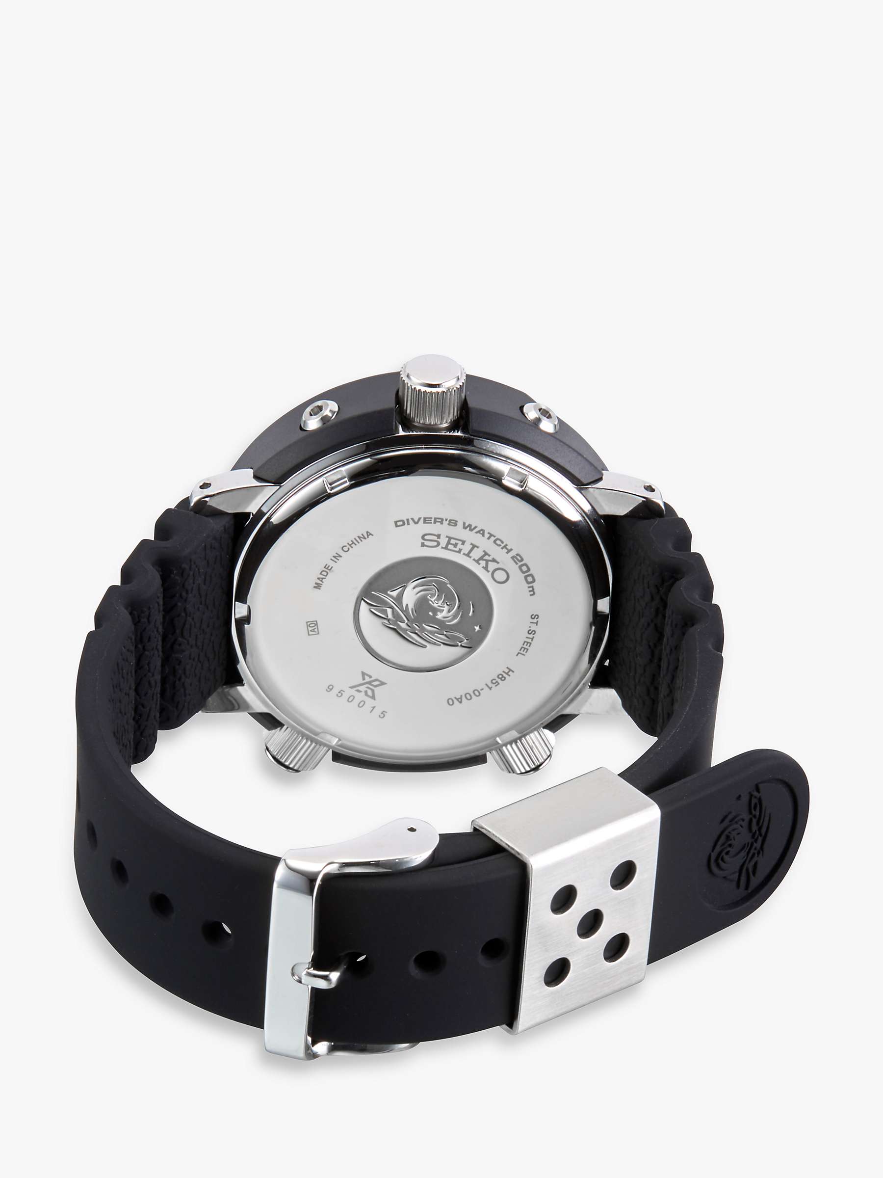 Buy Seiko SNJ025P1 Men's Prospex Arnie Solar Date Silicone Strap Watch, Black Online at johnlewis.com