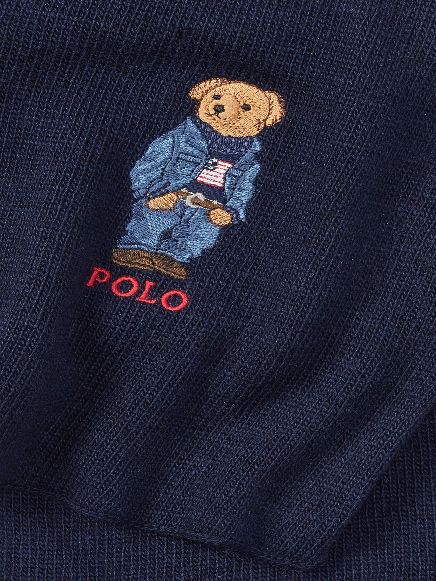 Polo Ralph Lauren Bear Scarf, Navy