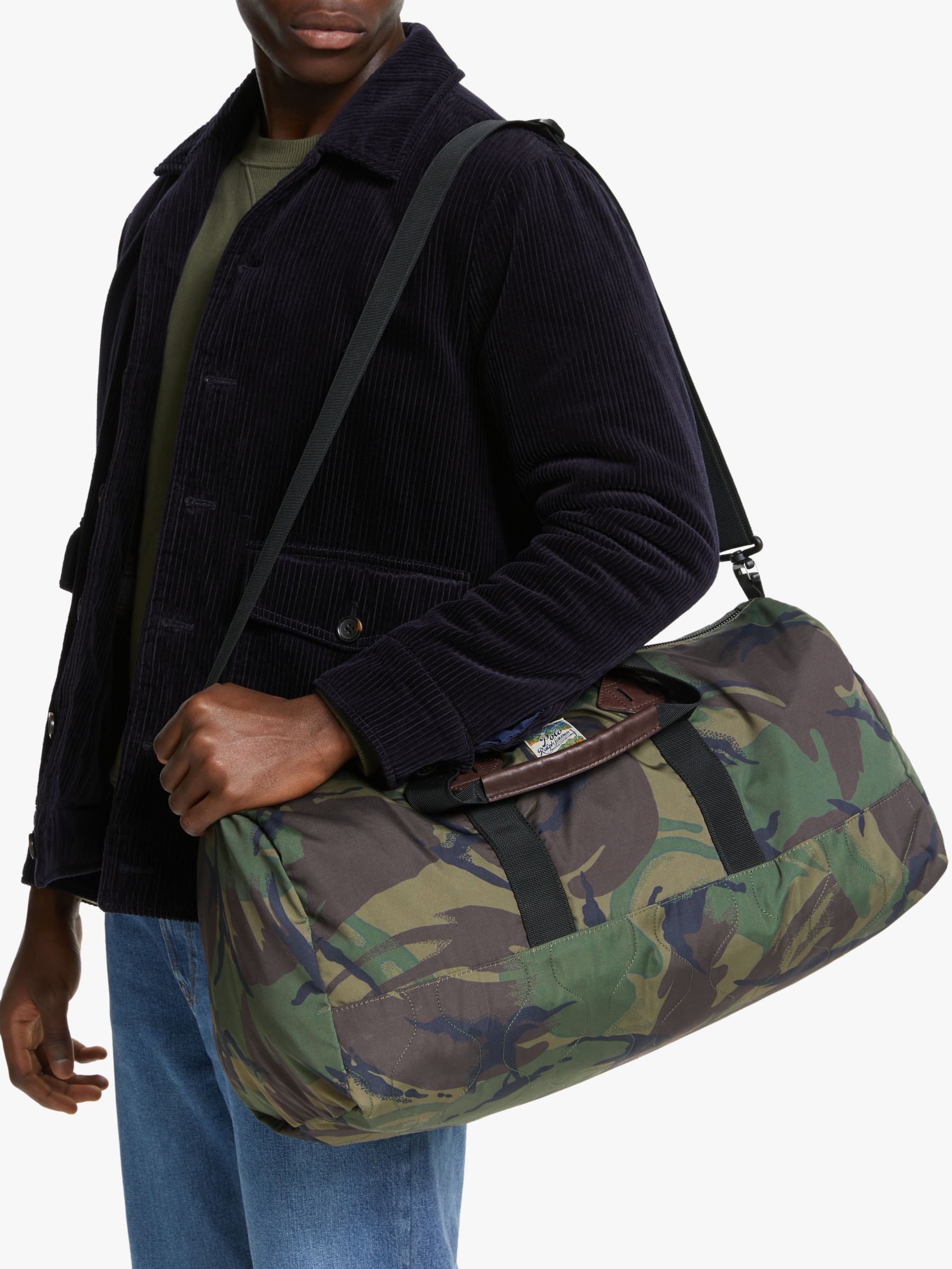 ralph lauren camo duffle bag