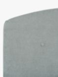 John Lewis Grace Full Depth Upholstered Headboard, Single, Soft Touch Chenille Duck Egg