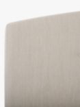 John Lewis Grace Full Depth Upholstered Headboard, Super King Size, Cotton Effect Beige