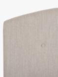 John Lewis Grace Full Depth Upholstered Headboard, Single, Cotton Effect Beige