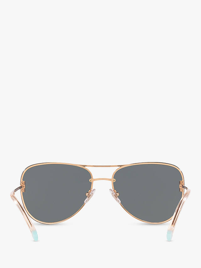 Tiffany & Co TF3066 Women's Aviator Sunglasses, Red Maroon/Gold