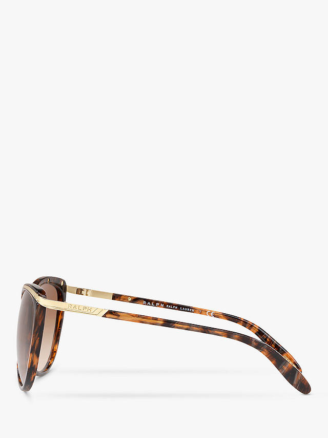 Ralph RA5150 Women's Cat's Eye Sunglasses, Brown Mid