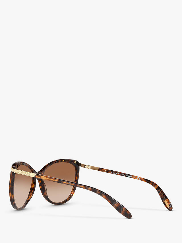 Ralph RA5150 Women's Cat's Eye Sunglasses, Brown Mid