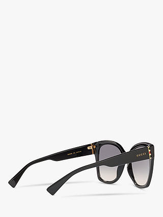 Gucci GG0459S Women's Square Sunglasses, Black 