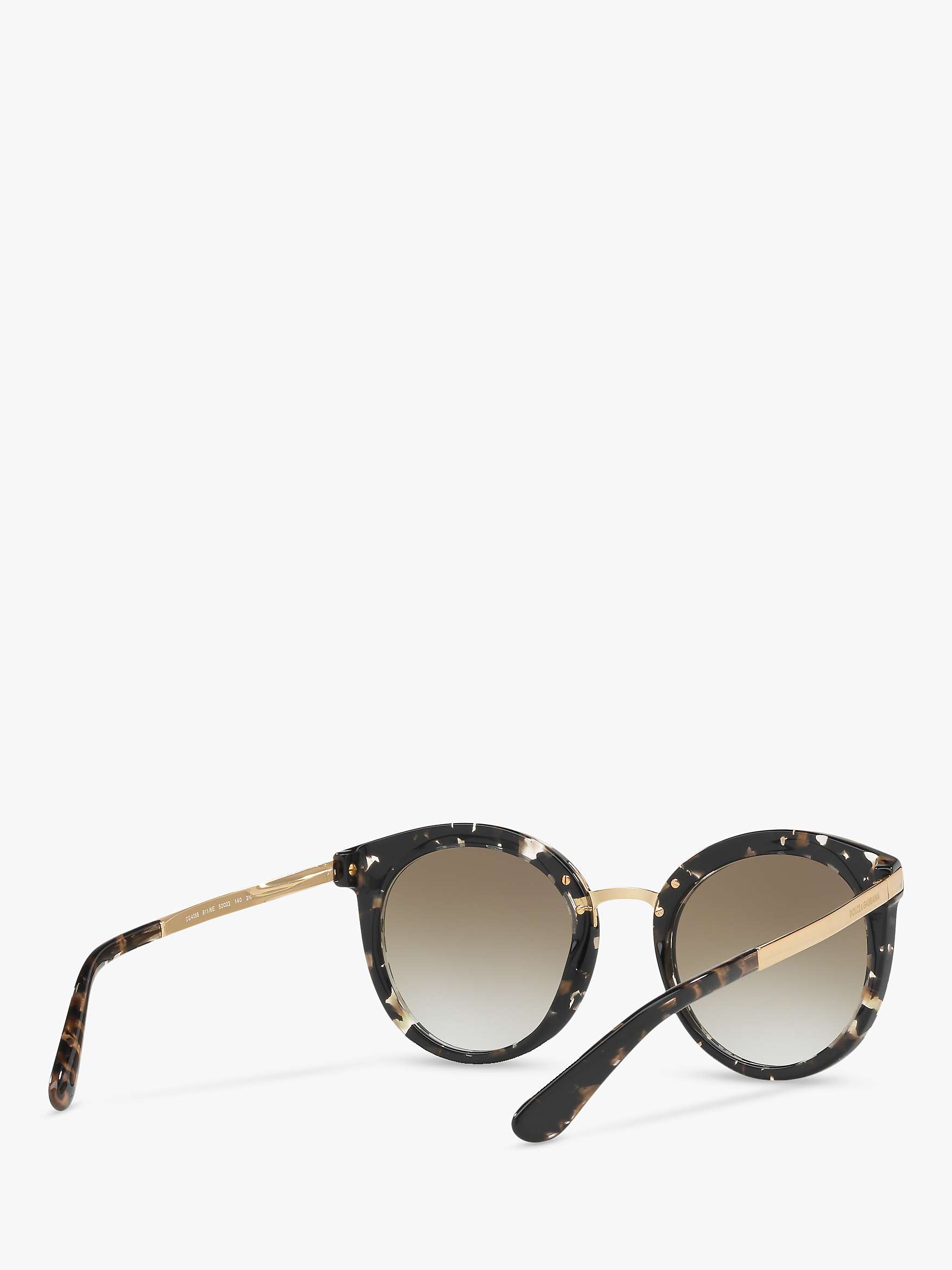 Buy Dolce & Gabbana DG4268 Women's Round Sunglasses Online at johnlewis.com