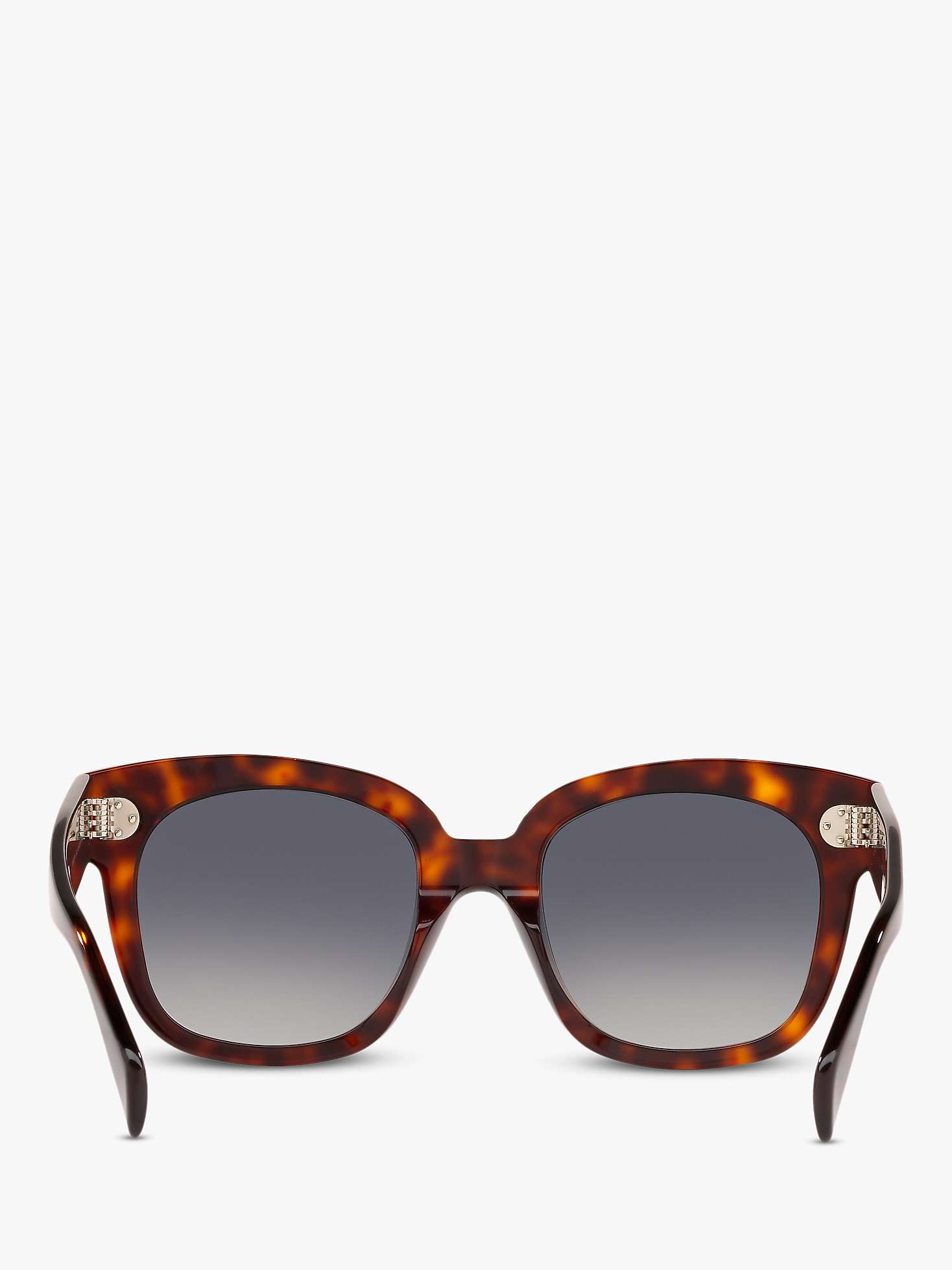 Buy Céline CL4002UN Women's Polarised Rectangular Sunglasses, Tortoise/Blue Gradient Online at johnlewis.com