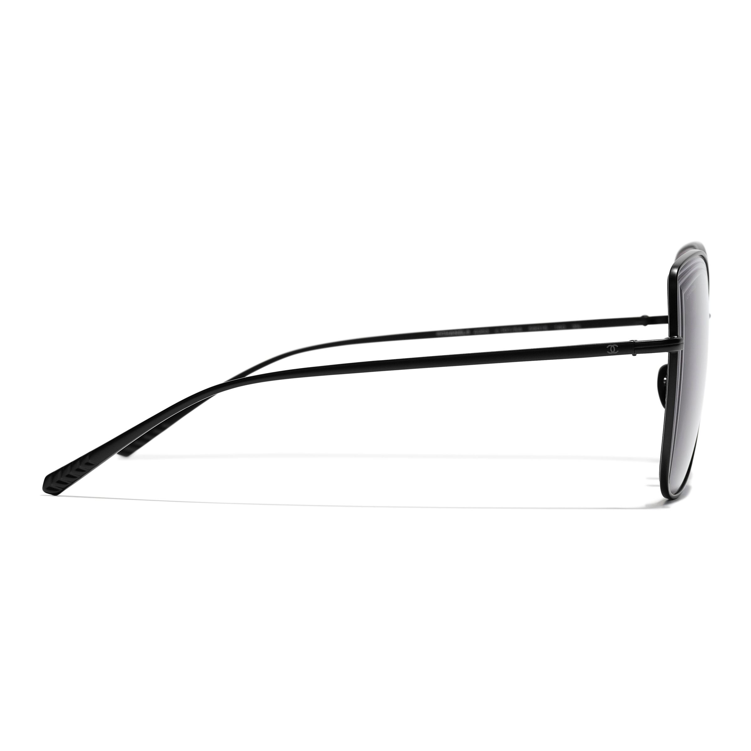 CHANEL Butterfly Sunglasses CH4253 Black/Grey at John Lewis & Partners