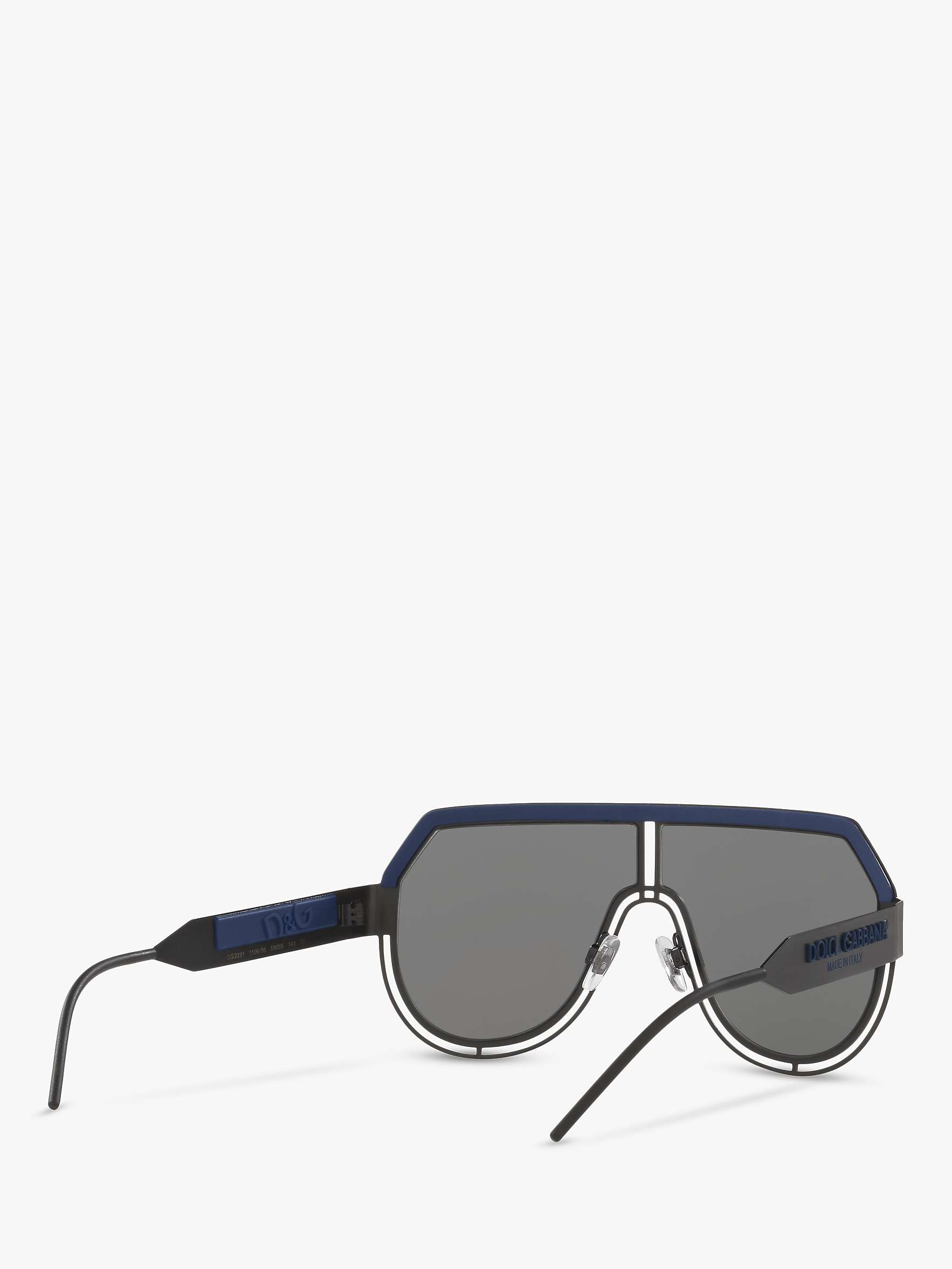 Buy Dolce & Gabbana DG2231 Men's Mask Sunglasses Online at johnlewis.com