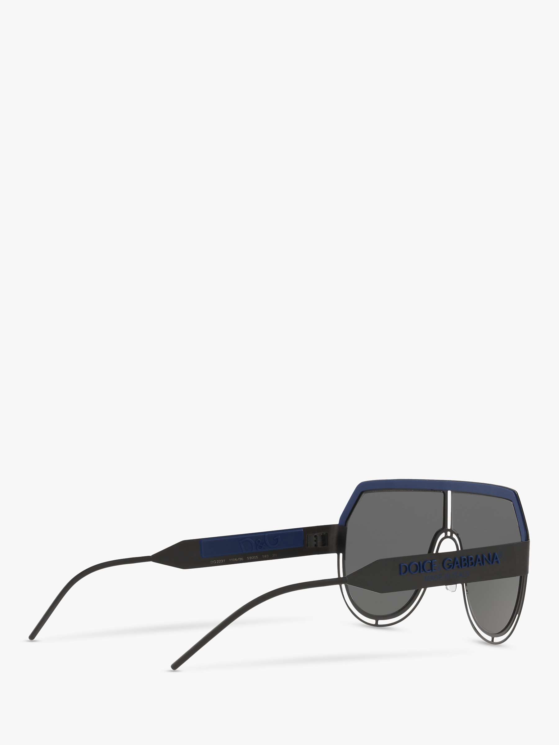 Buy Dolce & Gabbana DG2231 Men's Mask Sunglasses Online at johnlewis.com