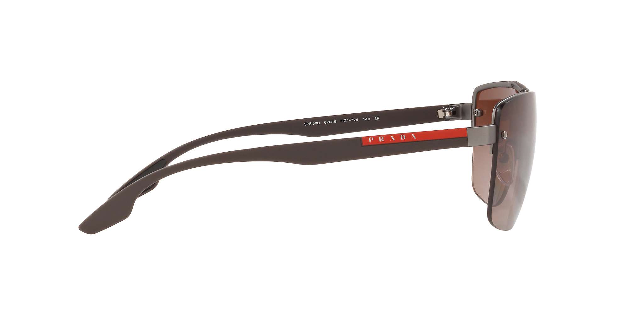 Buy Prada Linea Rossa PS 60US Men's Polarised Square Sunglasses Online at johnlewis.com