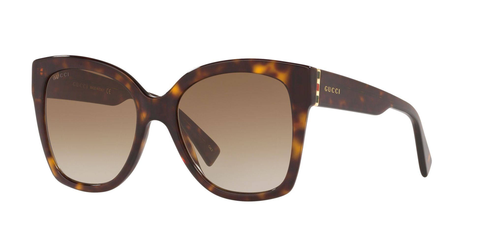 Gucci GG0459S Women's Square Sunglasses, Tortoise Brown at John Lewis ...