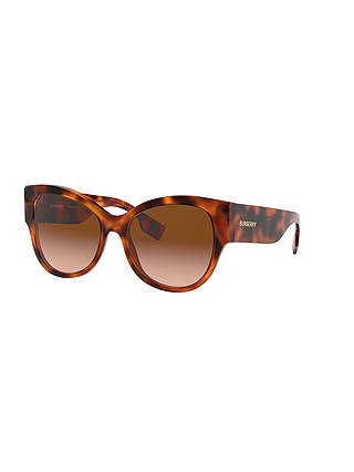 Burberry BE4294 Women's Chunky Butterfly Sunglasses, Light Tortoise/Brown Gradient