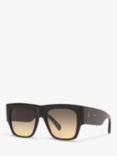 Celine CL4056IN Women's Rectangular Sunglasses, Black/Beige Gradient