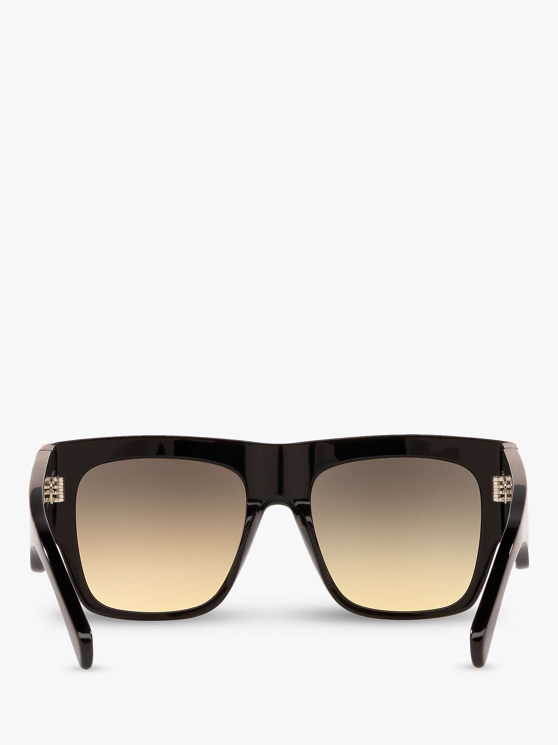 Celine CL4056IN Women's Rectangular Sunglasses, Black/Beige Gradient at ...