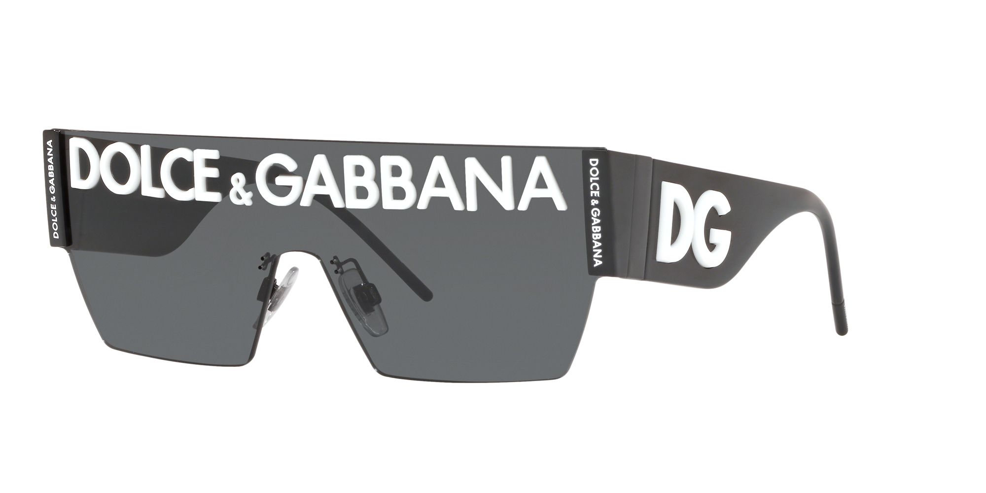 Dolce & Gabbana DG2233 Men's Rectangular Sunglasses at John Lewis ...