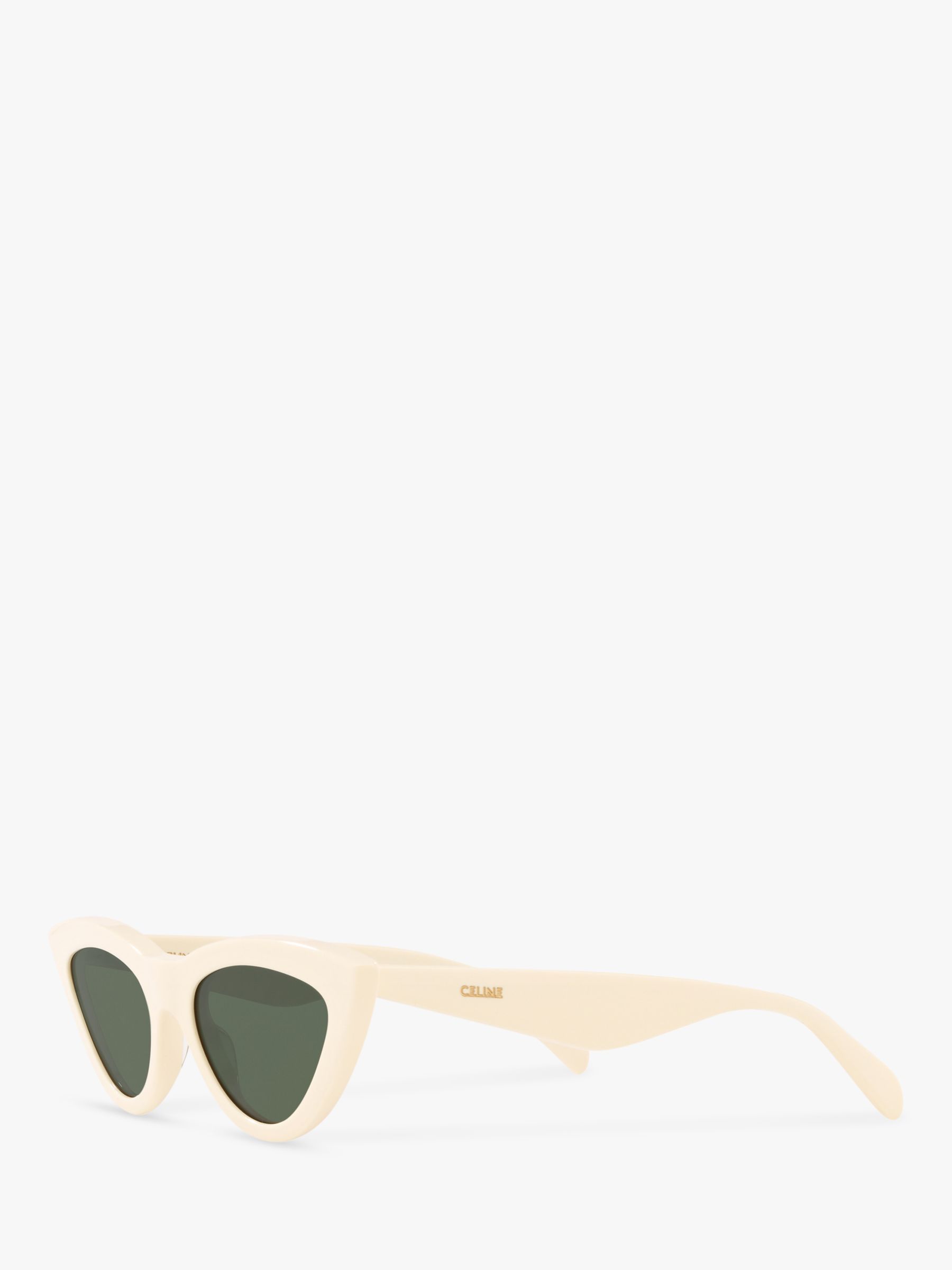 Celine Cl4019in Womens Cats Eye Sunglasses Ivorygreen 