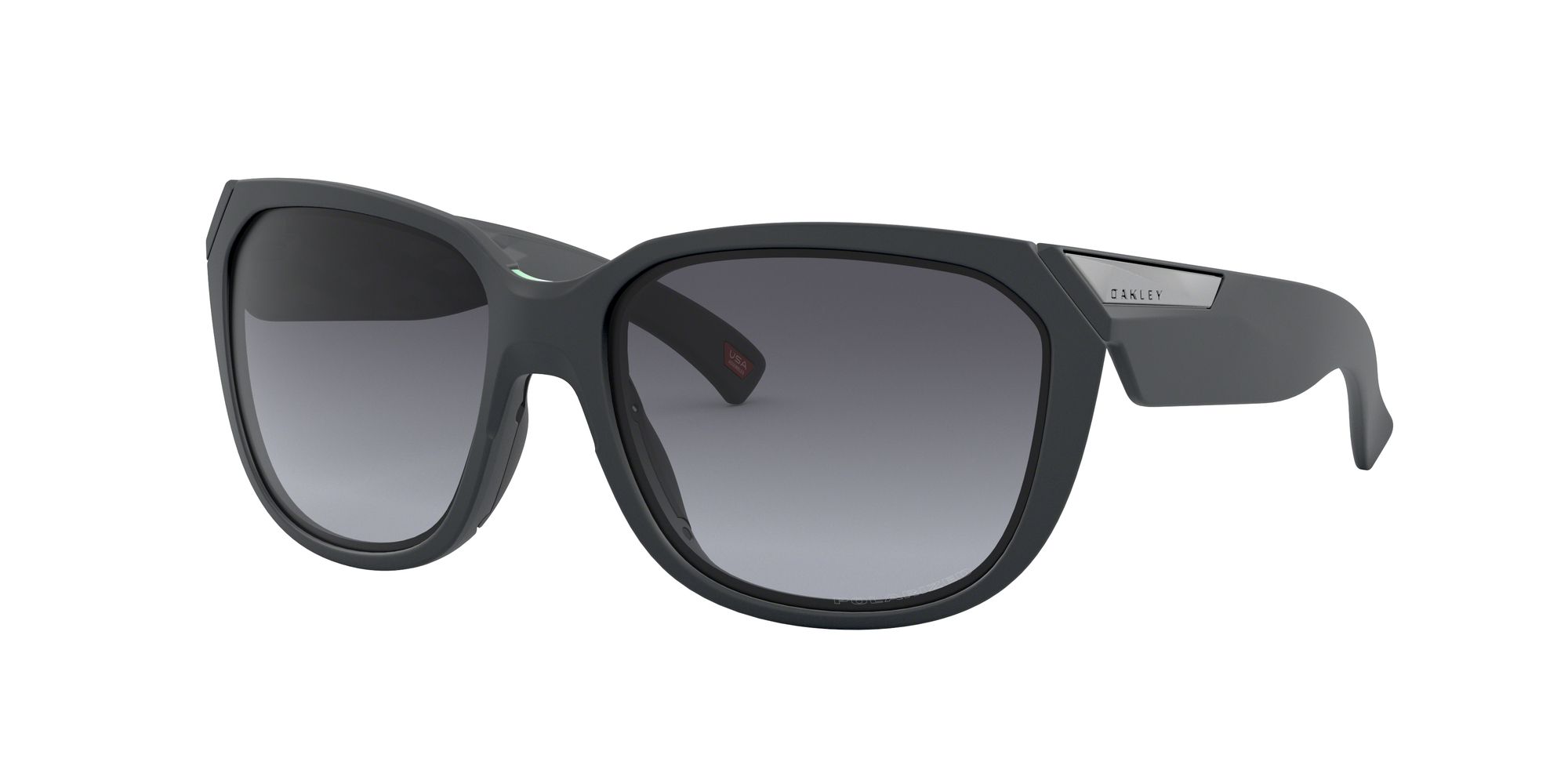 Oakley OO9432 Women's Rev Up Polarised Sunglasses, Grey Gunmetal