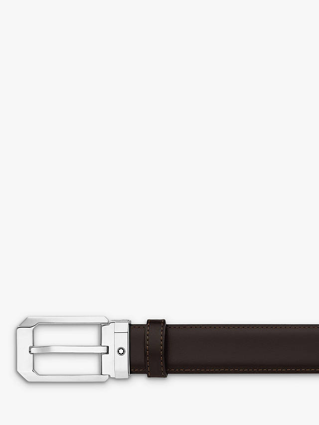 Montblanc Reversible Leather Business Belt, One Size, Black/Brown