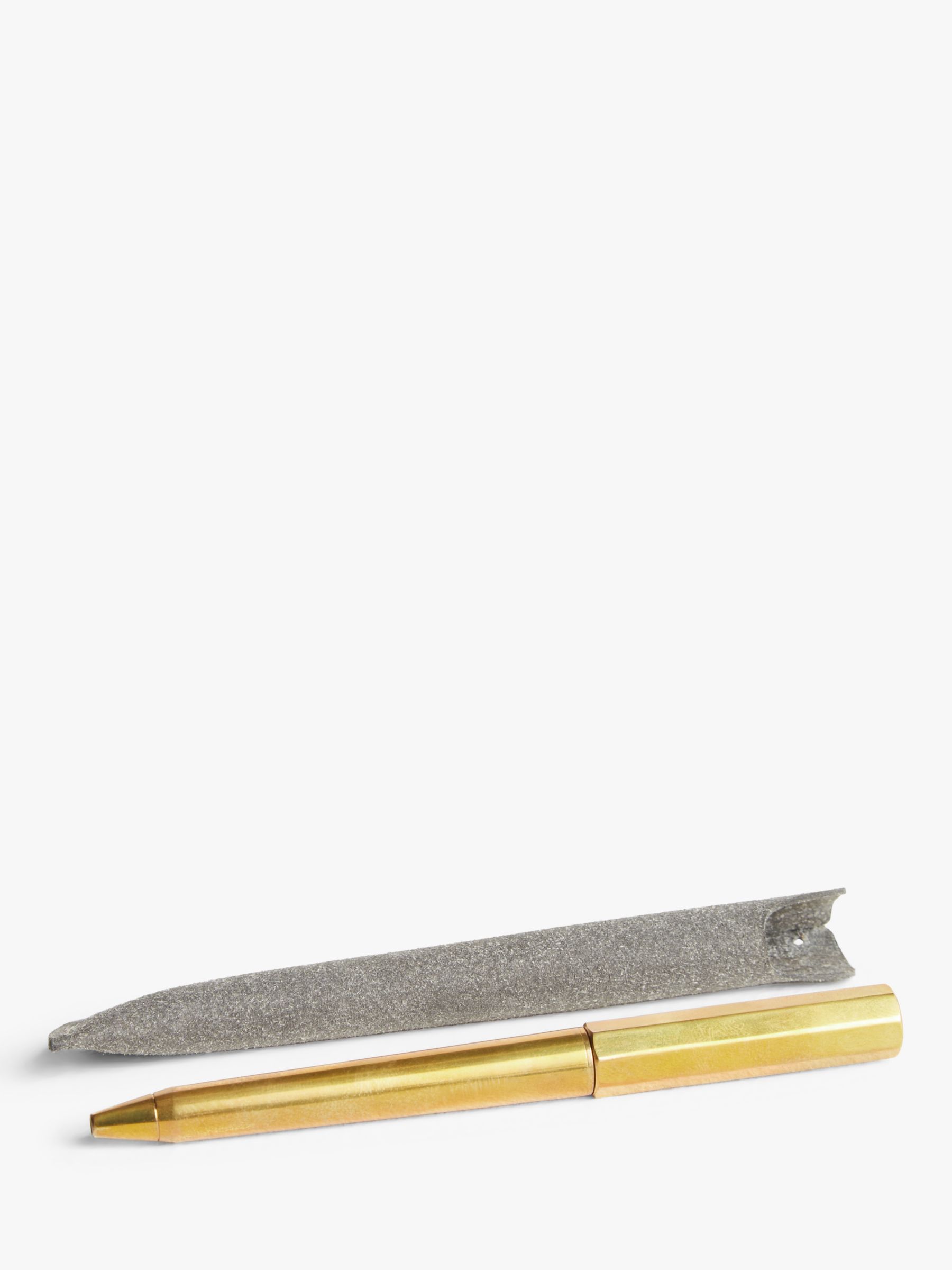 John Lewis & Partners Brass Pen & Recycled Leather Pen Holder review