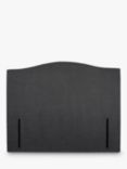 John Lewis Charlotte Full Depth Upholstered Headboard, Super King Size, Soft Touch Chenille Charcoal
