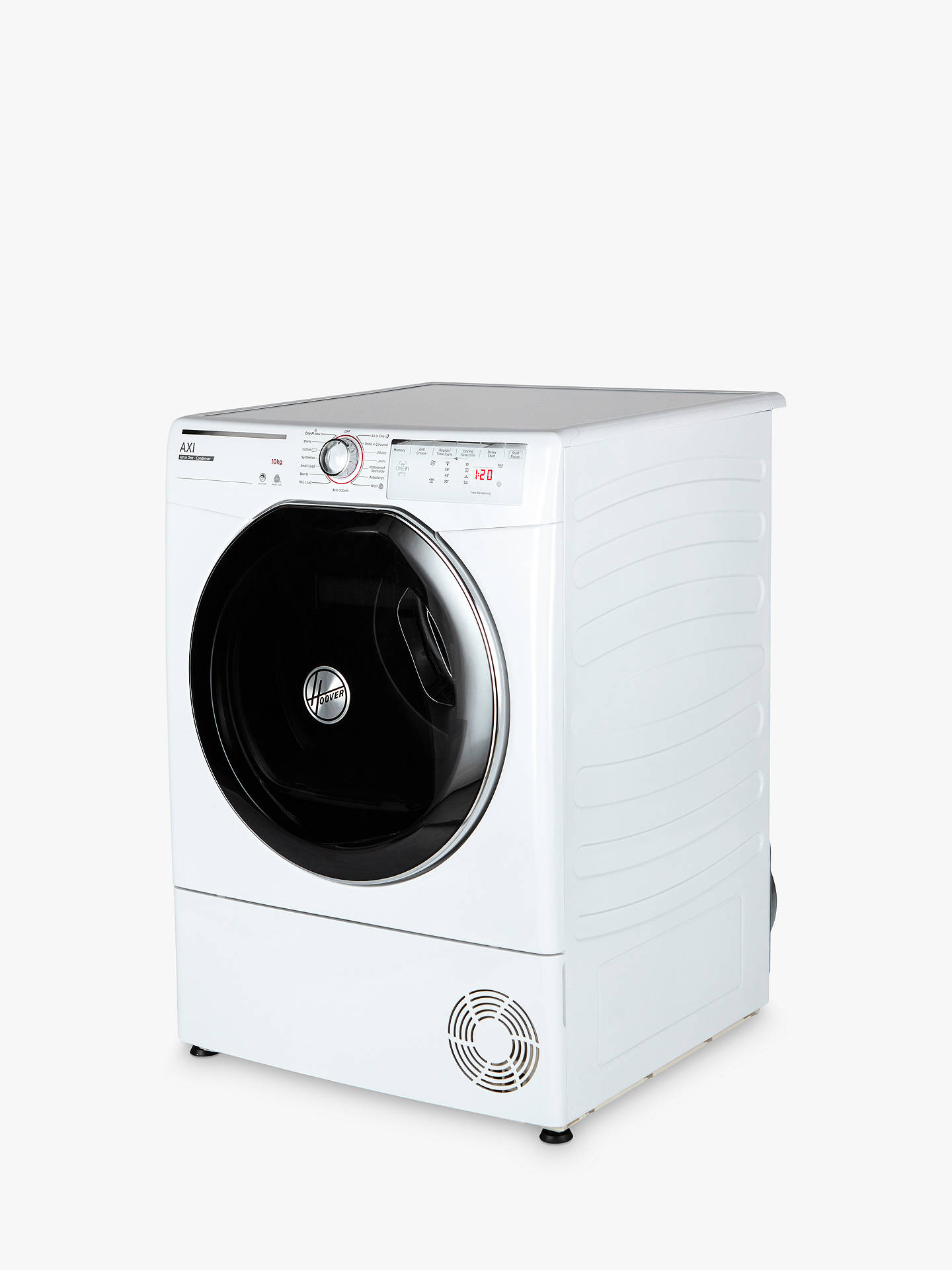 10kg Load Hoover AXI ATDC10TKEX Freestanding Condensor Tumble Dryer White WiFi Connected
